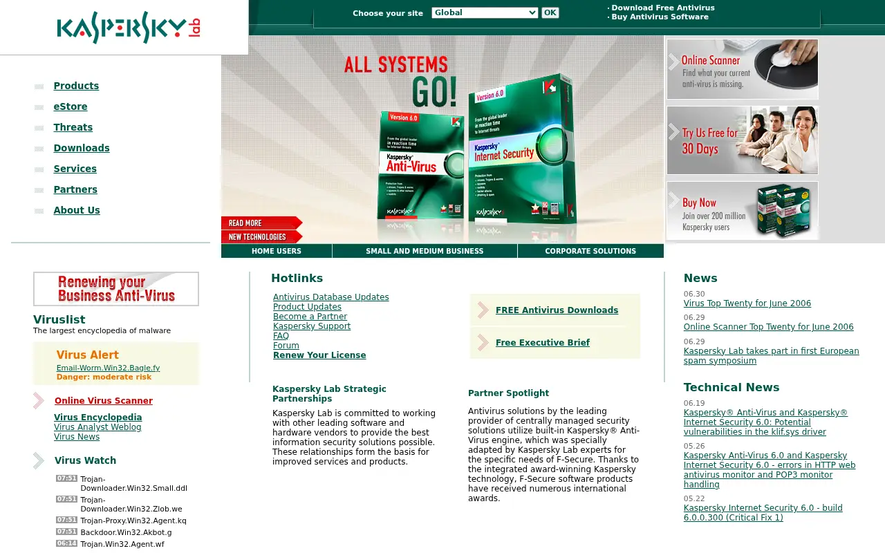 kaspersky.com in 2006