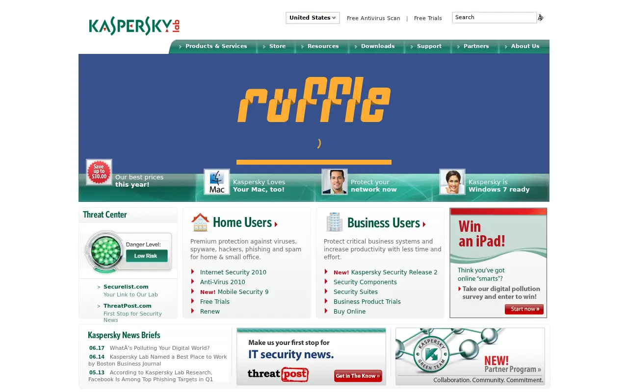 kaspersky.com in 2010