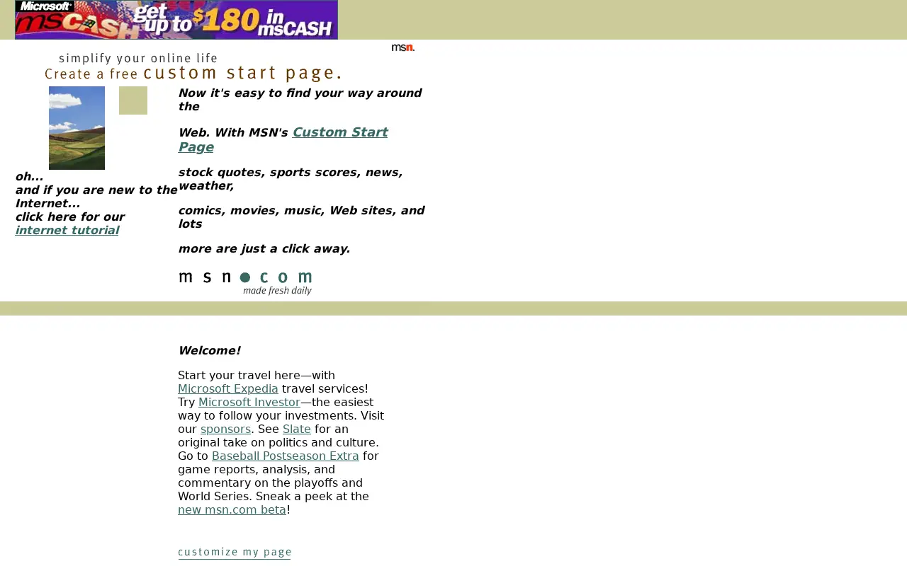 msn.com in 1996