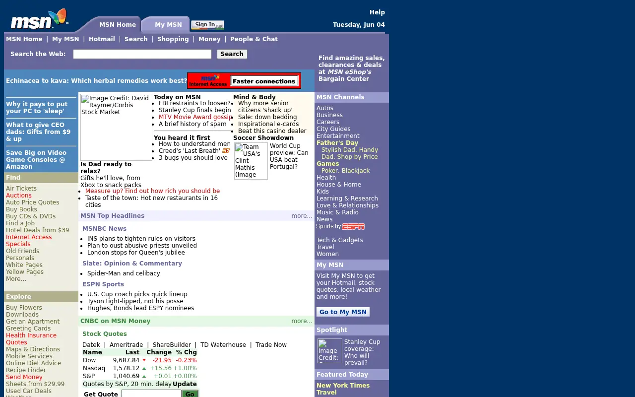 msn.com on June 5, 2002
