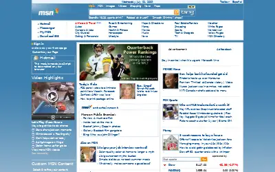 msn.com in 2009