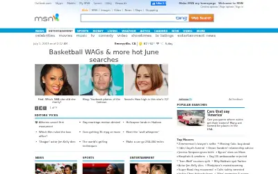 msn.com in 2013