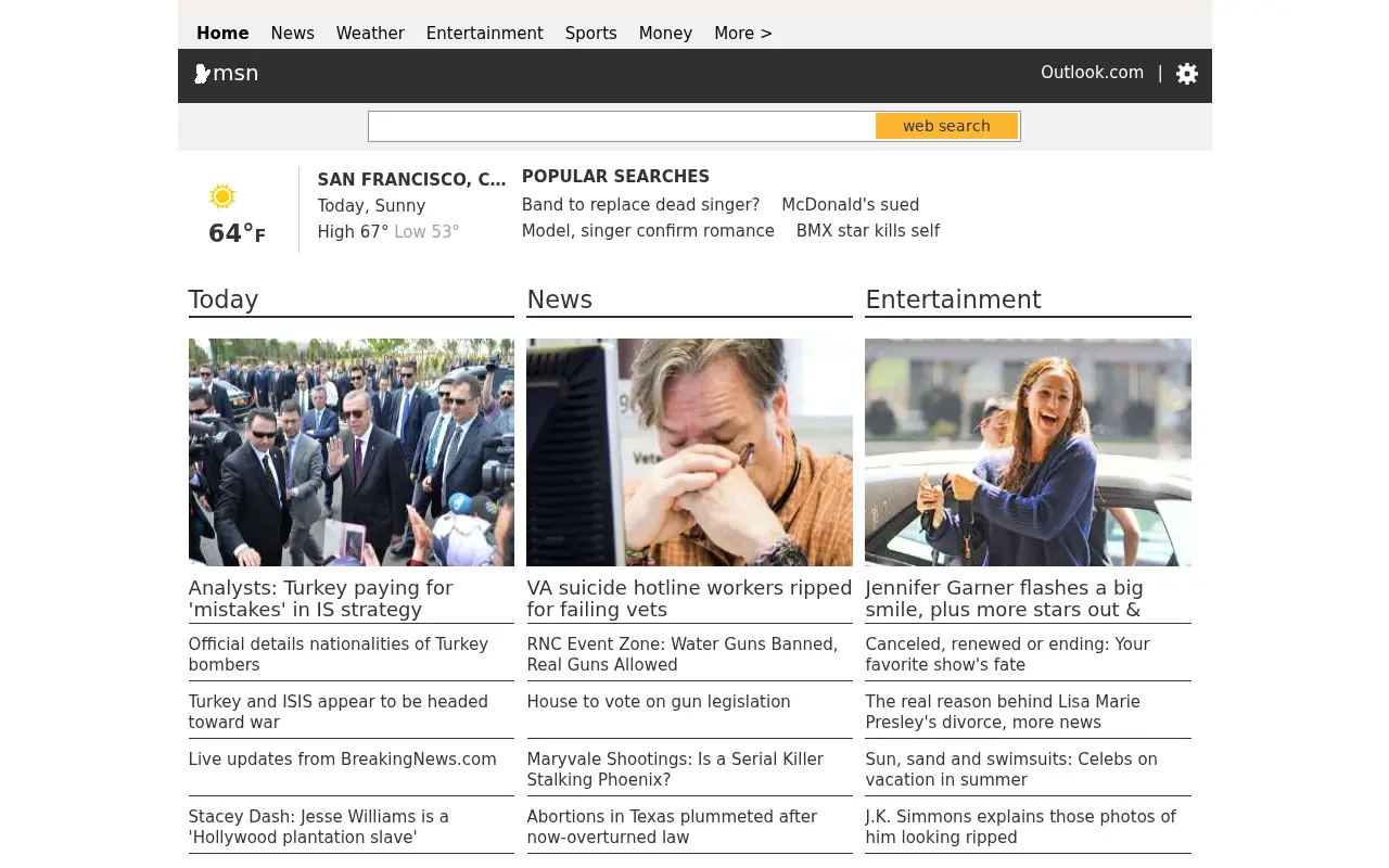 msn.com on July 1, 2016