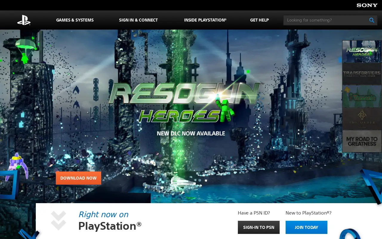 playstation.com in 2014