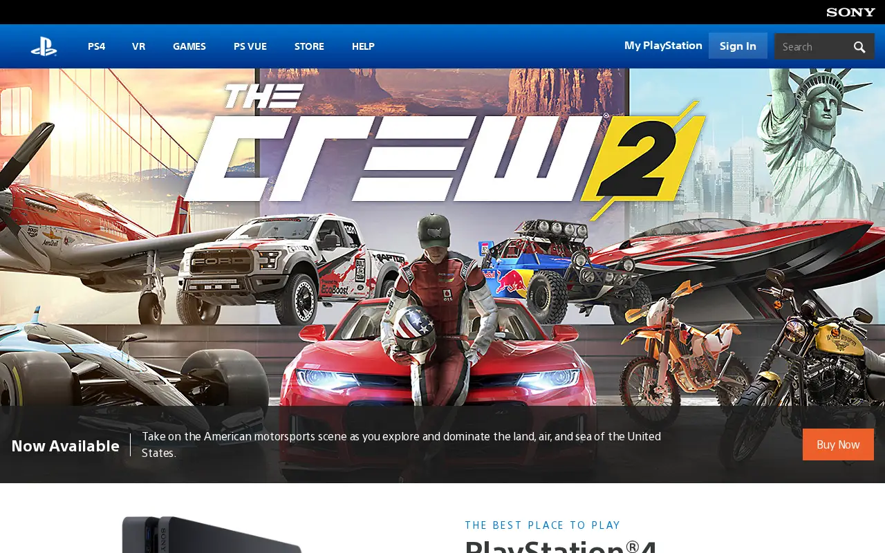 playstation.com in 2018