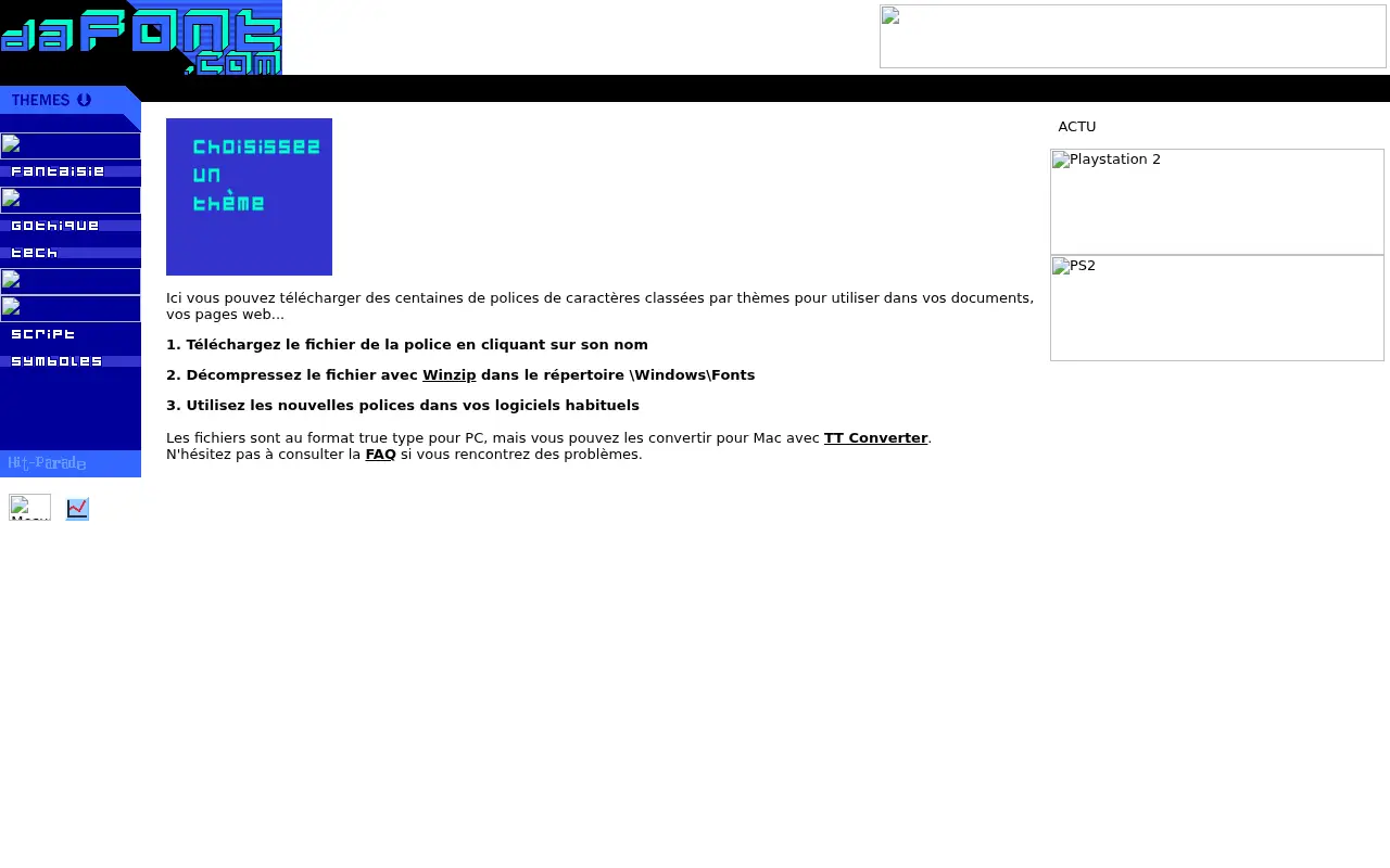 dafont.com on December 6, 2000
