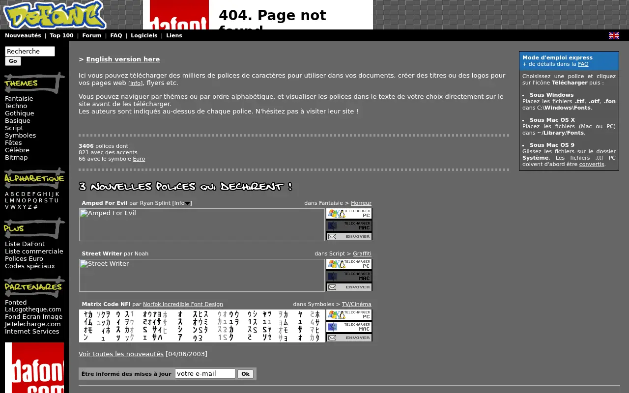 dafont.com on June 21, 2003