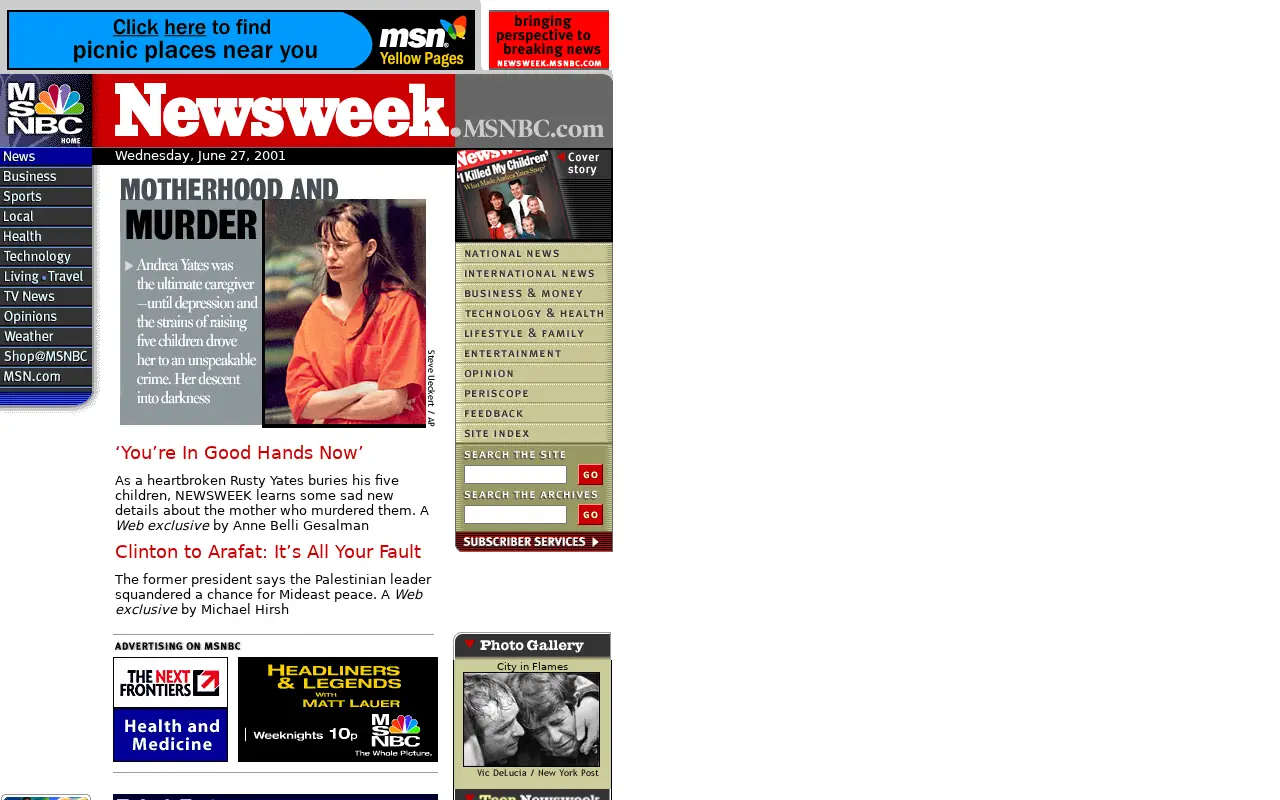 newsweek.com in 2001