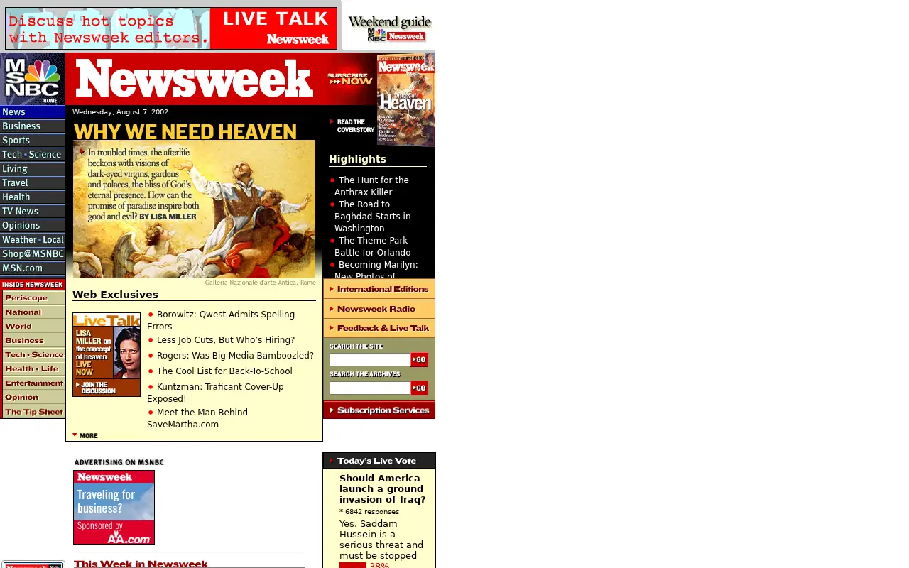 newsweek.com in 2002