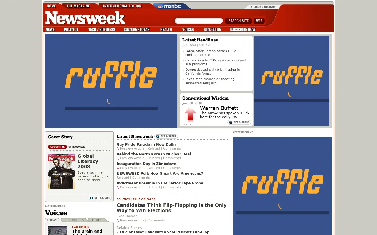 newsweek.com on July 1, 2008