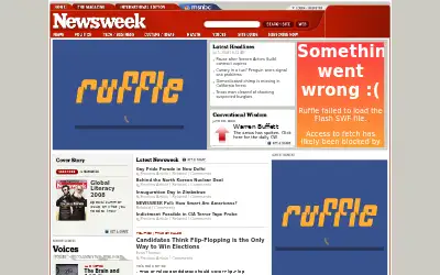newsweek.com in 2008