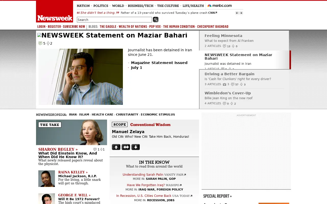 newsweek.com on July 2, 2009