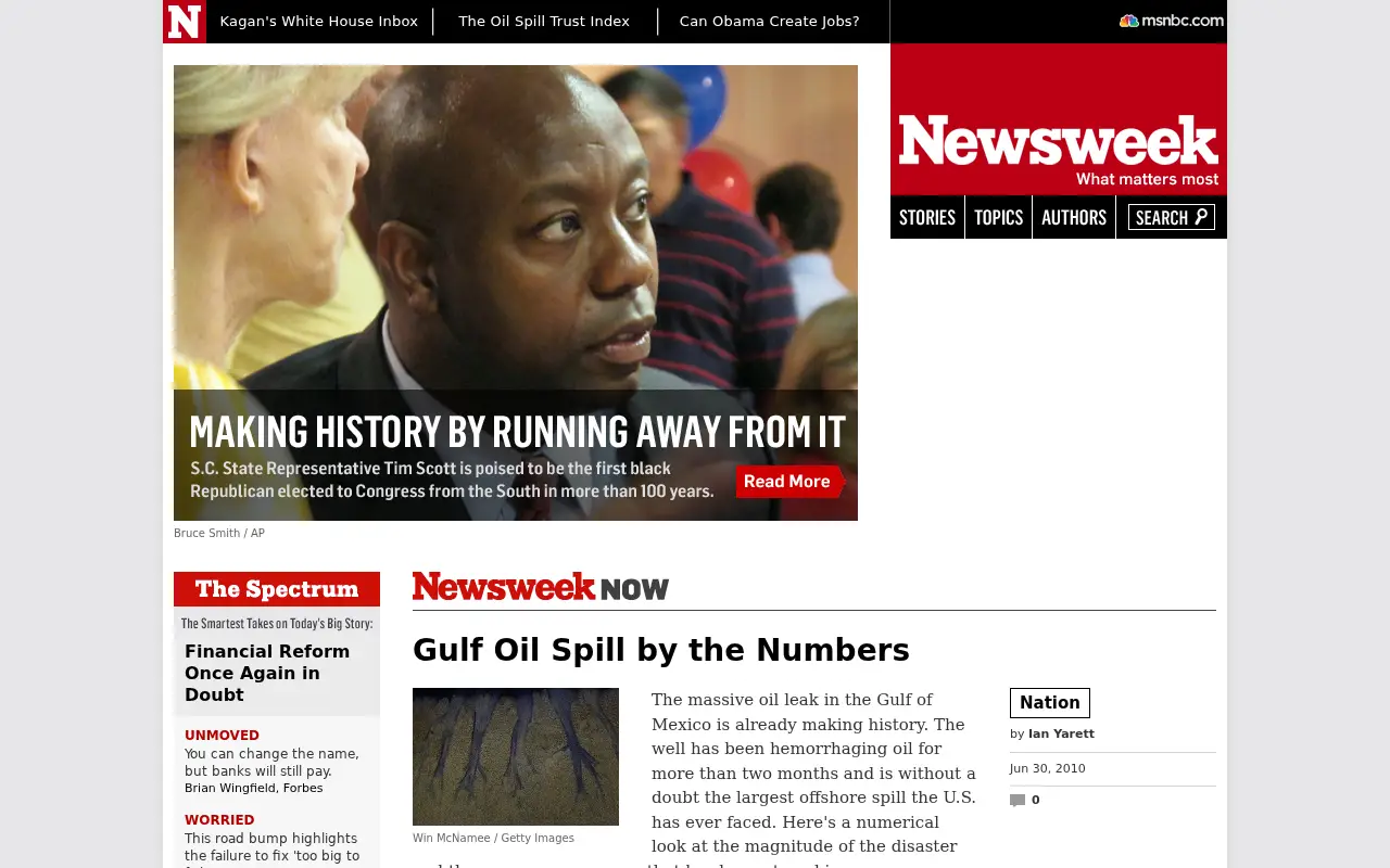 newsweek.com on June 30, 2010