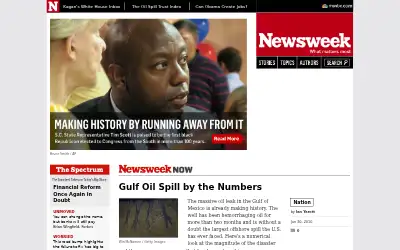 newsweek.com in 2010