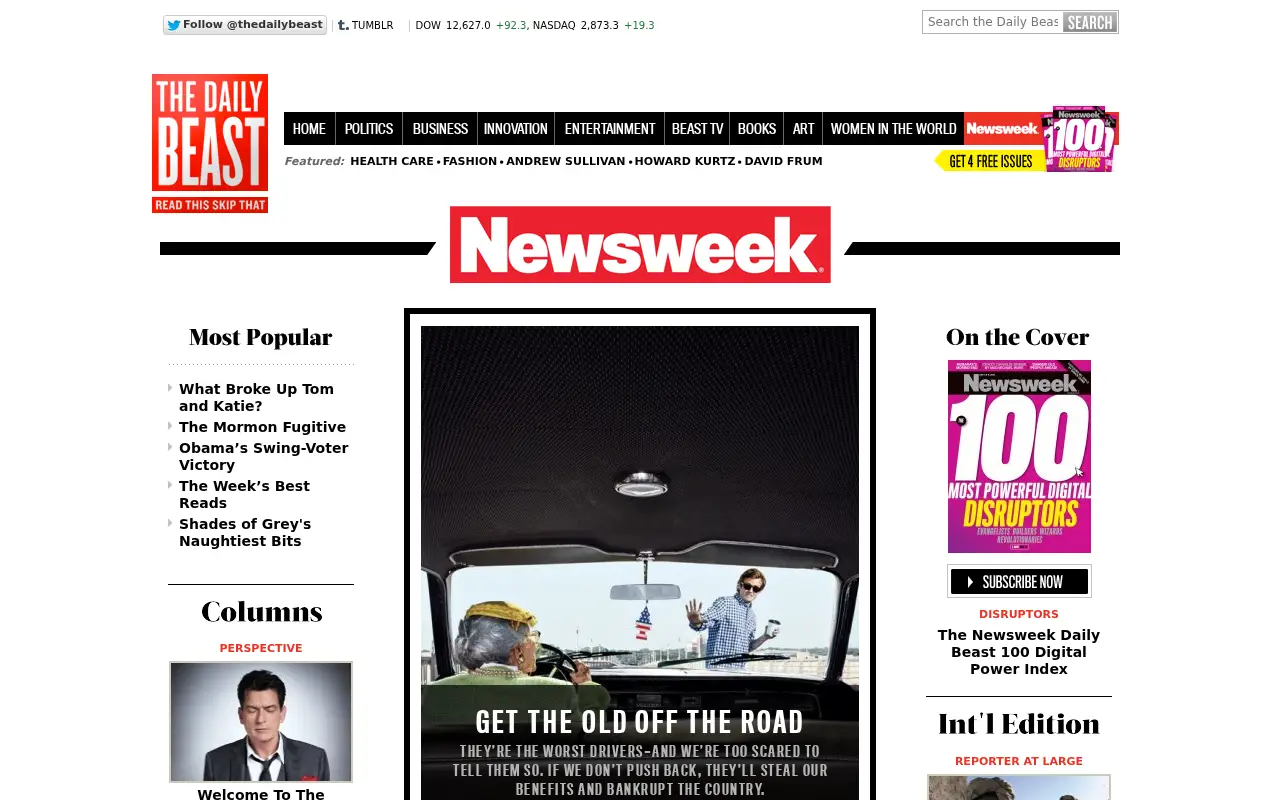 newsweek.com in 2012