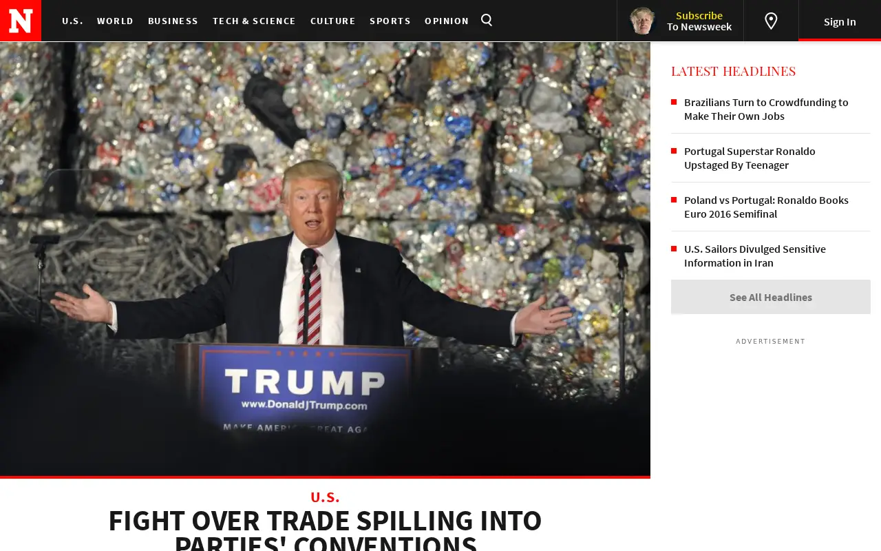 newsweek.com in 2016