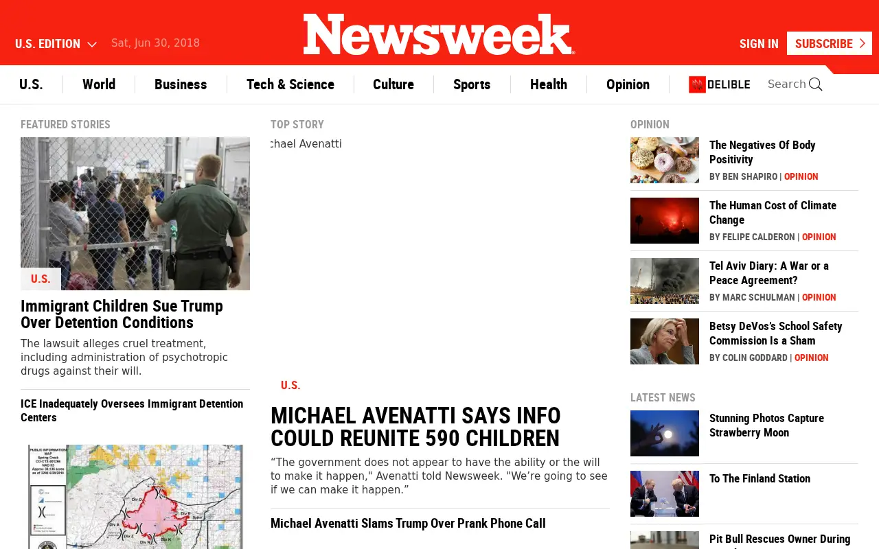 newsweek.com in 2018