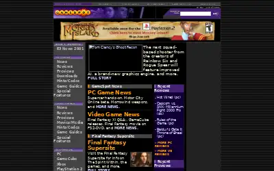 gamespot.com in 2001