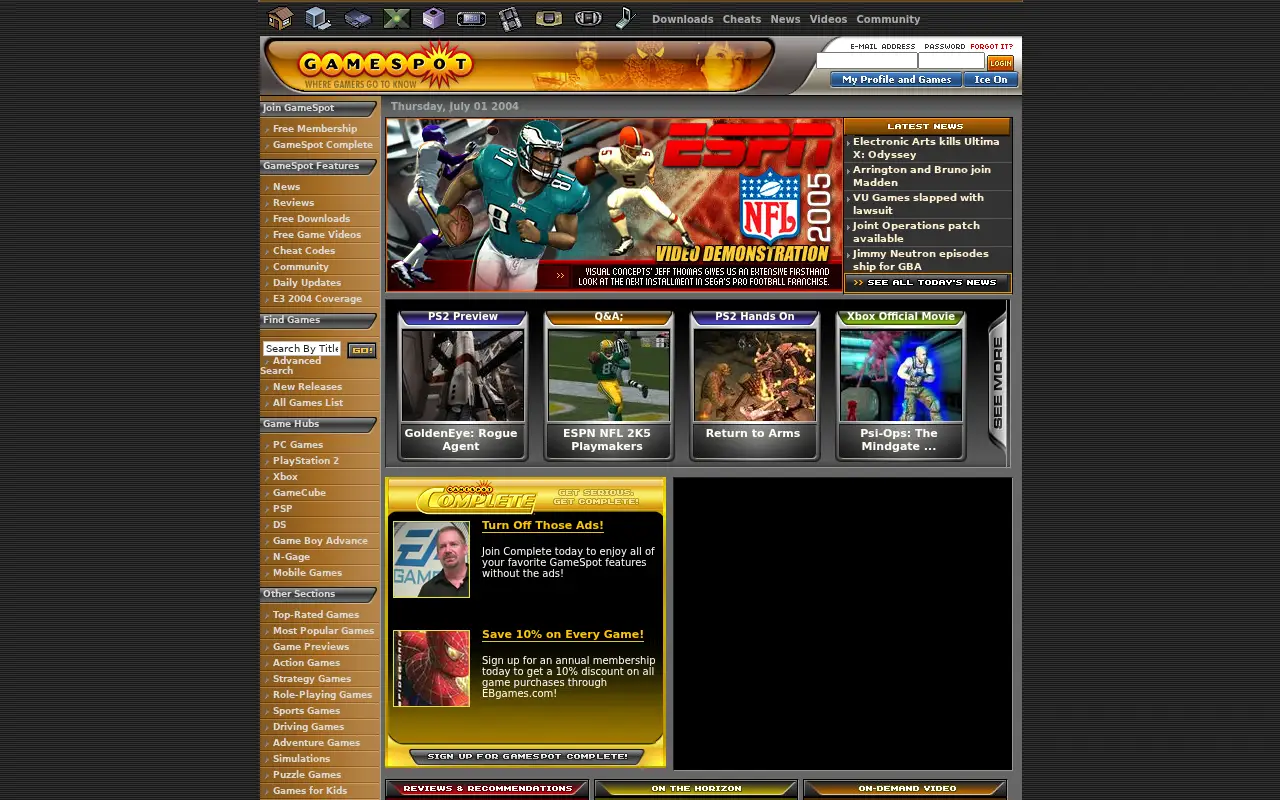 gamespot.com in 2004