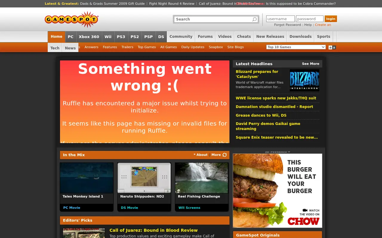 gamespot.com in 2009