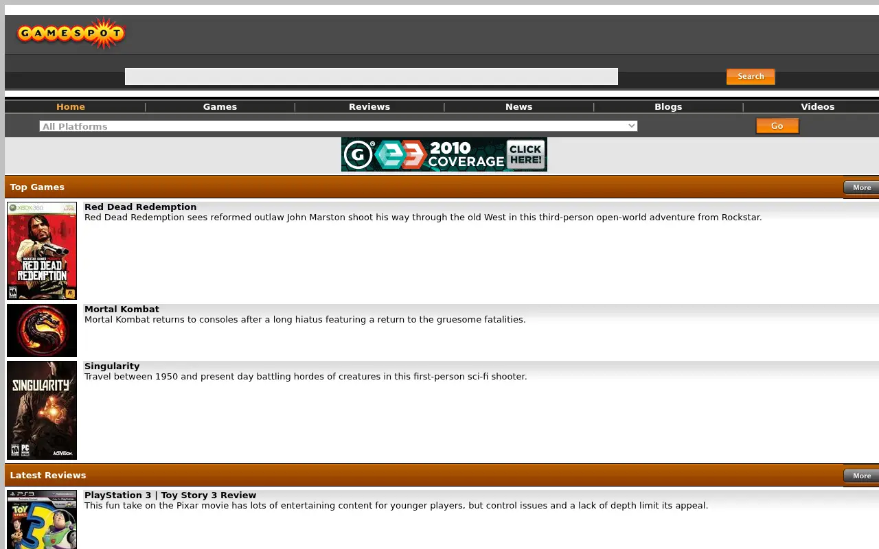 gamespot.com in 2010