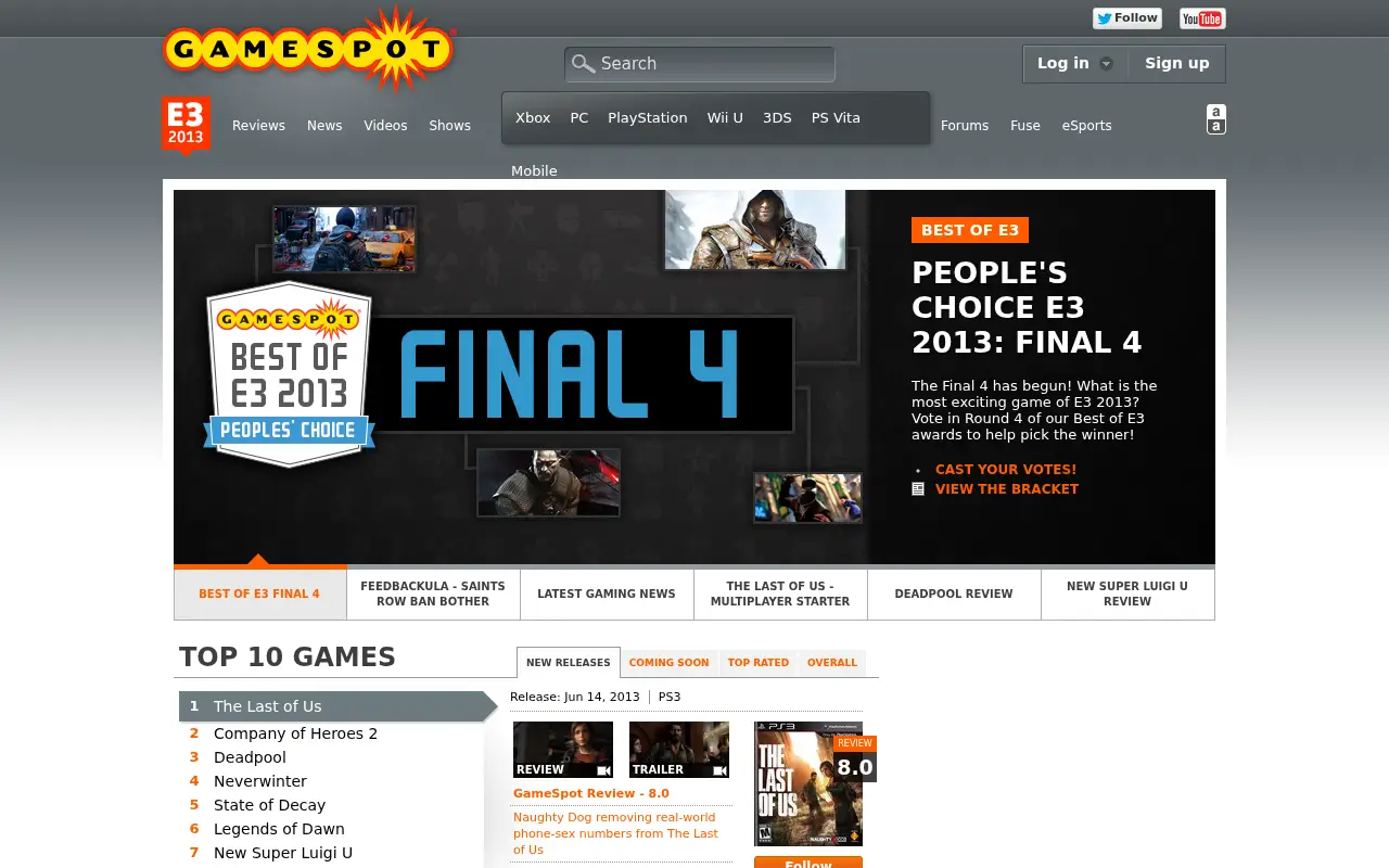 gamespot.com in 2013