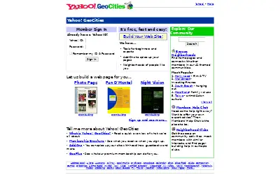 geocities.com in 2000