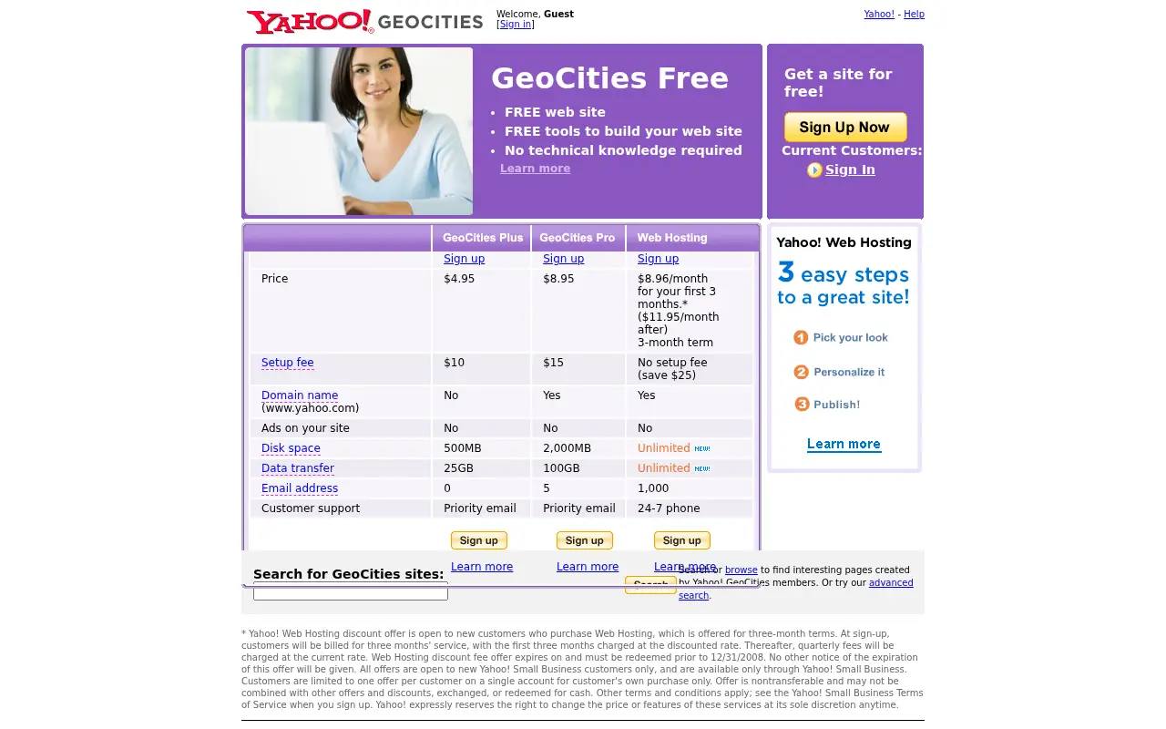 geocities.com in 2008