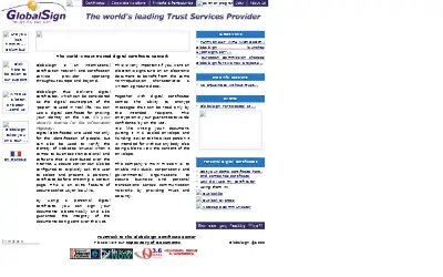 globalsign.com in 2000