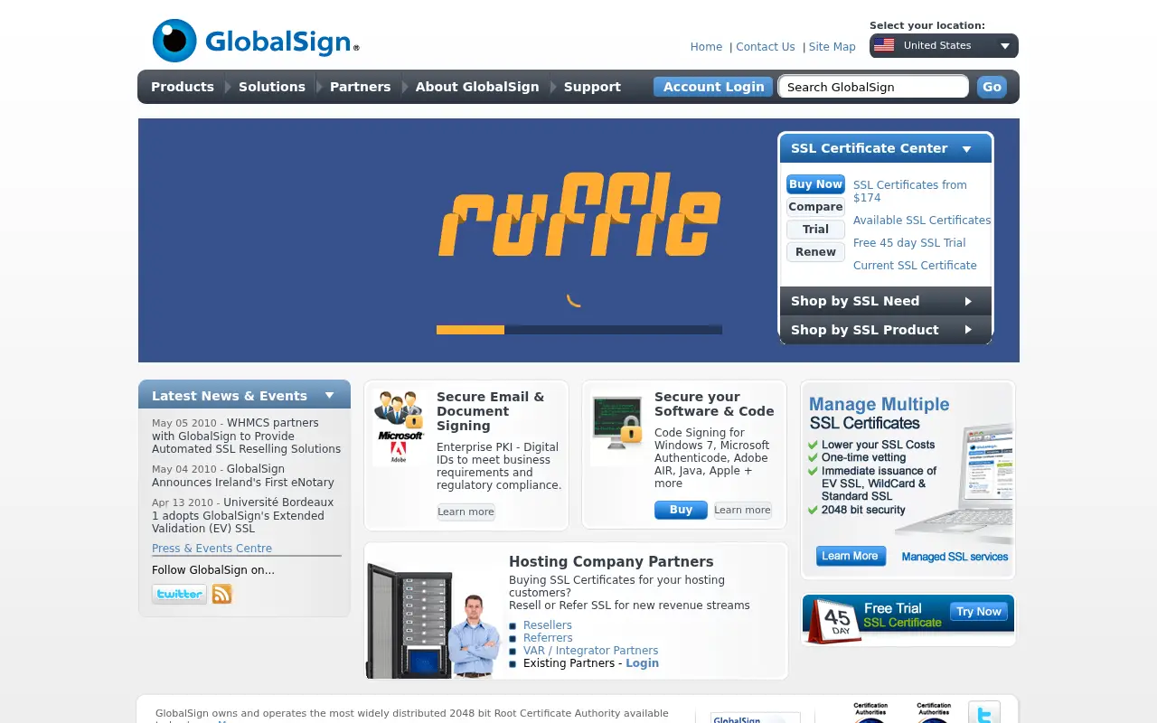 globalsign.com in 2010
