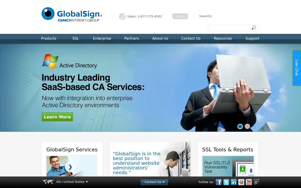 globalsign.com in 2013