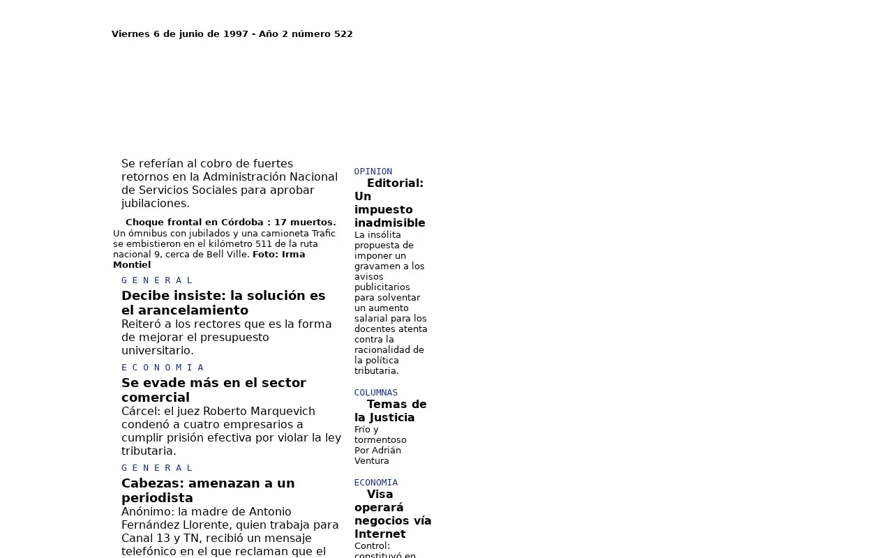 lanacion.com.ar in 1997