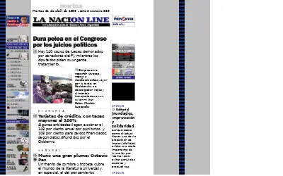 lanacion.com.ar in 1998
