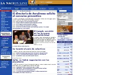 lanacion.com.ar in 2001