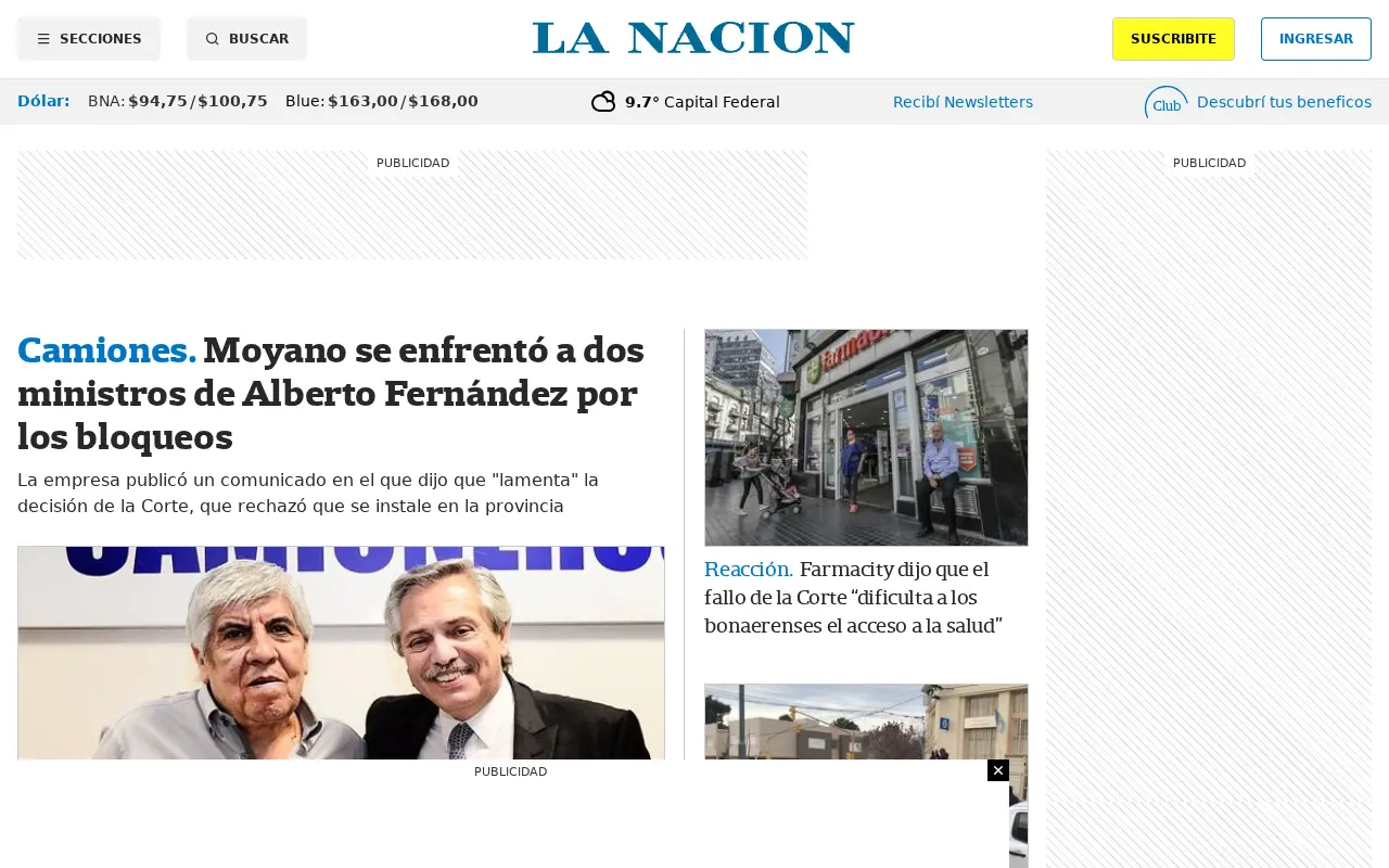 lanacion.com.ar in 2021