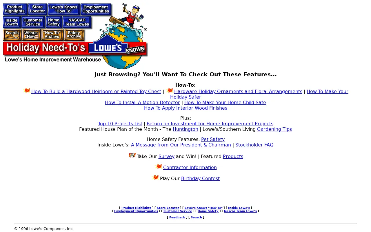 lowes.com in 1996