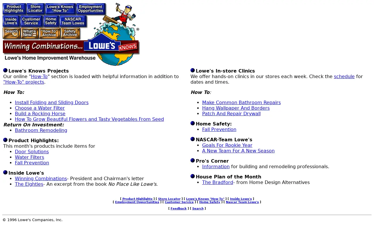 lowes.com in 1997