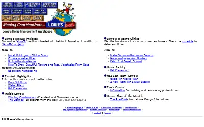 lowes.com in 1997