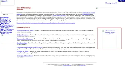 lowes.com in 2000