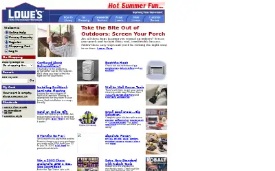 lowes.com in 2001