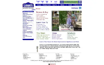 lowes.com in 2004