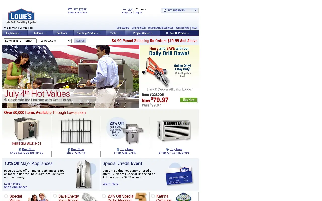 lowes.com in 2007