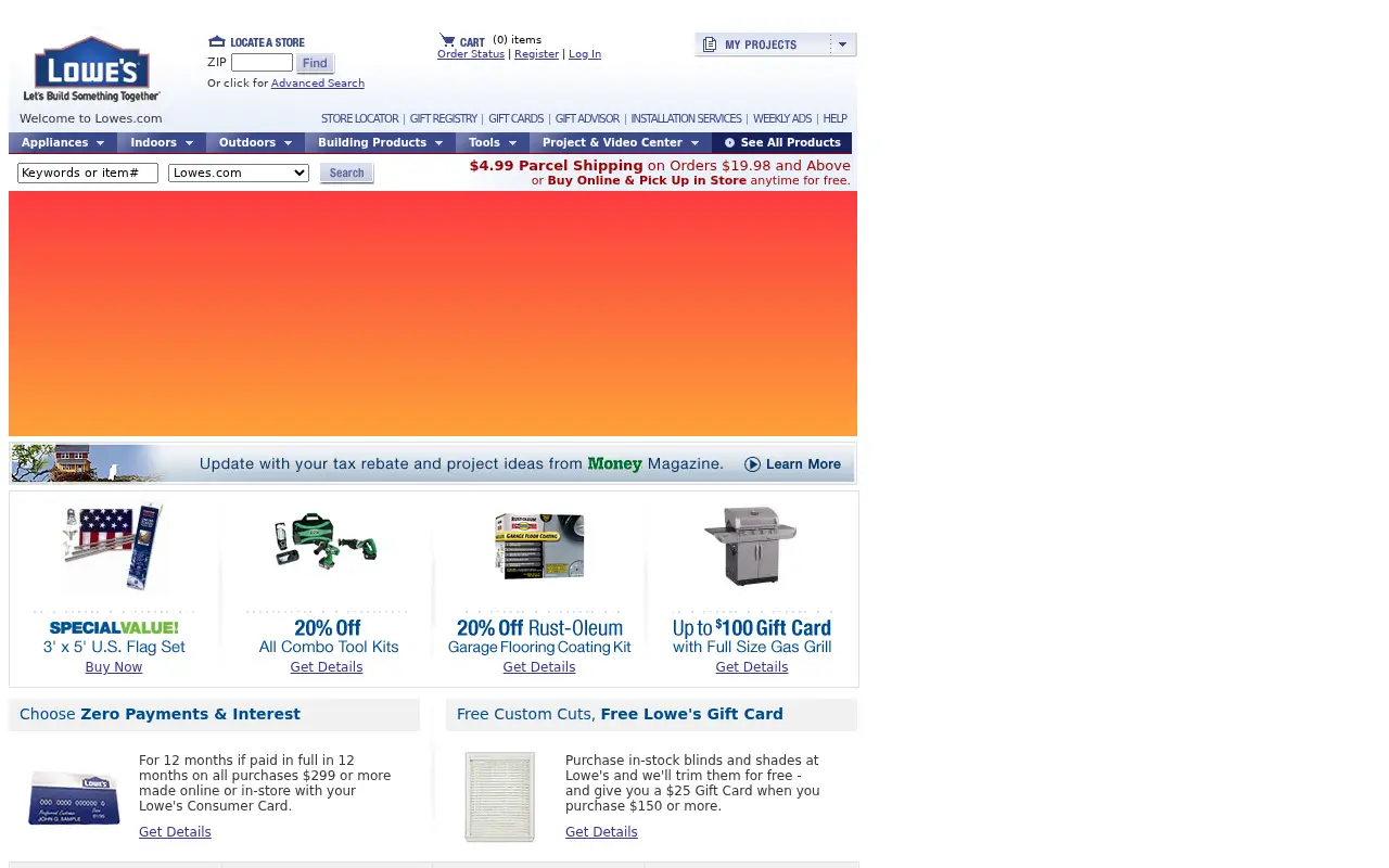lowes.com in 2008
