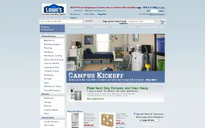 lowes.com in 2009