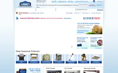 lowes.com in 2010