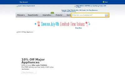 lowes.com in 2012