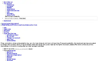 lowes.com in 2013