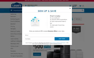 lowes.com in 2018