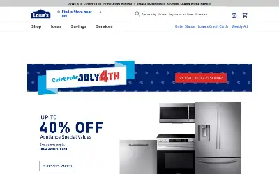 lowes.com in 2020