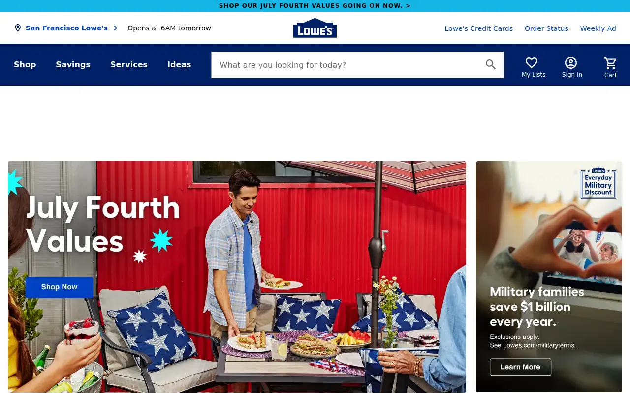 lowes.com in 2021